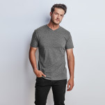 Mens Michigan Melange V-Neck T-Shirt