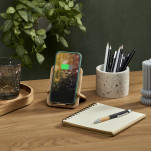 Okiyo Noryoku Bamboo Wireless Charging Phone Stand