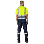 Surveyor Two-Tone Hi-Viz Reflective Golf Shirt