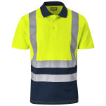 Surveyor Two-Tone Hi-Viz Reflective Golf Shirt