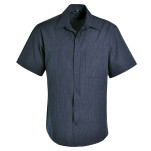 Matthew Shirt Short Sleeve - Check 1 - Navy