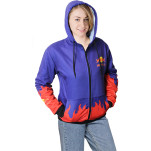 Ladies Henly Sublimated Hooded Sweater with Zip