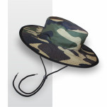 Camouflage Round Bucket Hat with FC print