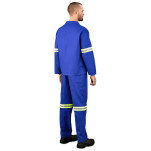 Technician 100% Cotton Conti Suit - Reflective Arms & Legs - Yellow Tape