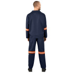 Technician 100% Cotton Conti Suit - Reflective Arms & Legs - Orange Tape