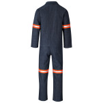 Vintage 100% Cotton Denim Conti Suit - Reflective Arms & Legs - Orange Tape