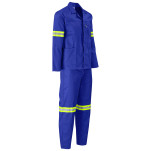 Trade Polycotton Conti Suit - Reflective Arms & Legs - Yellow Taped