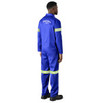 Safety Polycotton Boiler Suit - Reflective Arms & Legs - Yellow Tape