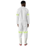 Safety Polycotton Boiler Suit - Reflective Arms & Legs - Yellow Tape