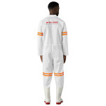 Safety Polycotton Boiler Suit - Reflective Arms & Legs - Orange Tape