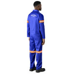 Safety Polycotton Boiler Suit - Reflective Arms & Legs - Orange Tape