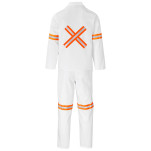 Trade Polycotton Conti - Suit Reflective Arms, Legs & Back - Orange Tape