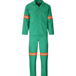 Trade Polycotton Conti - Suit Reflective Arms, Legs & Back - Orange Tape