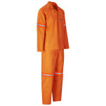 Trade Polycotton Conti - Suit Reflective Arms, Legs & Back - Orange Tape