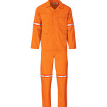 Trade Polycotton Conti - Suit Reflective Arms, Legs & Back - Orange Tape