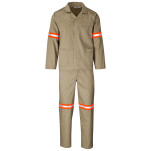 Trade Polycotton Conti - Suit Reflective Arms, Legs & Back - Orange Tape