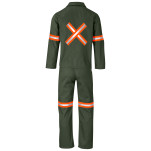 Acid Resistant Polycotton Conti Suit - Reflective Arm, Legs & Back - Orange Tape