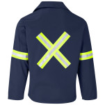 Site Premium Polycotton Jacket - Reflective Arms & Back - Yellow Tape