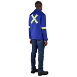 Site Premium Polycotton Jacket - Reflective Arms & Back - Yellow Tape
