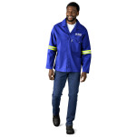 Artisan Premium 100% Cotton Jacket - Reflective Arms & Back - Yellow Tape