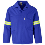 Artisan Premium 100% Cotton Jacket - Reflective Arms & Back - Yellow Tape