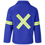 Artisan Premium 100% Cotton Jacket - Reflective Arms & Back - Yellow Tape