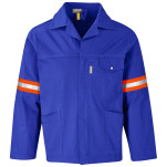 Artisan Premium 100% Cotton Jacket - Reflective Arms & Back - Orange Tape