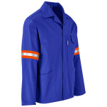 Artisan Premium 100% Cotton Jacket - Reflective Arms & Back - Orange Tape