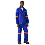 Artisan Premium 100% Cotton Jacket - Reflective Arms & Back - Orange Tape