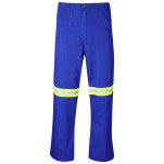 Site Premium Polycotton Pants - Reflective Legs - Yellow Tape