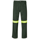 Site Premium Polycotton Pants - Reflective Legs - Yellow Tape