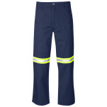 Site Premium Polycotton Pants - Reflective Legs - Yellow Tape