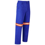 Site Premium Polycotton Pants - Reflective Legs - Orange Tape