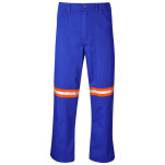 Site Premium Polycotton Pants - Reflective Legs - Orange Tape