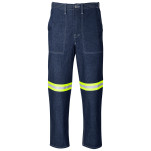 Cast Premium 100% Cotton Denim Pants - Reflective Legs - Yellow Tape