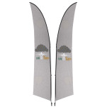 Legend 3M Sublimated Arcfin Double-Sided Flying Banner - 1 complete unit