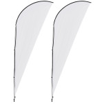 Legend 2m Sharkfin Flying Banner (Set of 2)