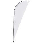 Legend 2M Sublimated Sharkfin Double-Sided Flying Banner - 1 complete unit