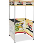 Ovation Sublimated Gazebo 1m X 1m Kiosk - 3 Half-Wall Skins