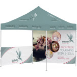 Ovation Sublimated Gazebo 3m X 3m - 1 Half-Wall Skin - 1 Full-Wall Skin