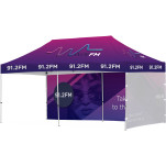 Ovation Sublimated Gazebo 6m X 3m - 1 Long Full-Wall Skin - 1 Short Full-Wall Skin