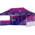 Ovation Sublimated Gazebo 6m X 3m - 1 Long Full-Wall Skin - 2 Short Half-Wall Skins