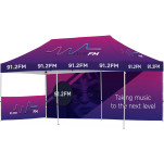 Ovation Sublimated Gazebo 6m X 3m - 1 Short Half-Wall Skin - 1 Long Full-Wall Skin