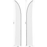 Legend 4m Sublimated Arcfin Double-Sided Flying Banner Skin (Excludes Hardware)