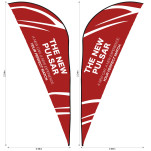 Legend 2m Sublimated Sharkfin Double-Sided Flying Banner Skin (Excludes Hardware)