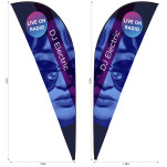 Legend 3m Sublimated Sharkfin Double-Sided Flying Banner Skin (Excludes Hardware)