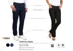Ladies Stretch Denim Jeans - 5 Pocket