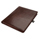 A4 Adpel Leather Zipped Folder