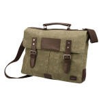 Canvas and Leather Briefcase