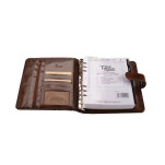 A5 Vitello Leather Organiser with Tab Closure